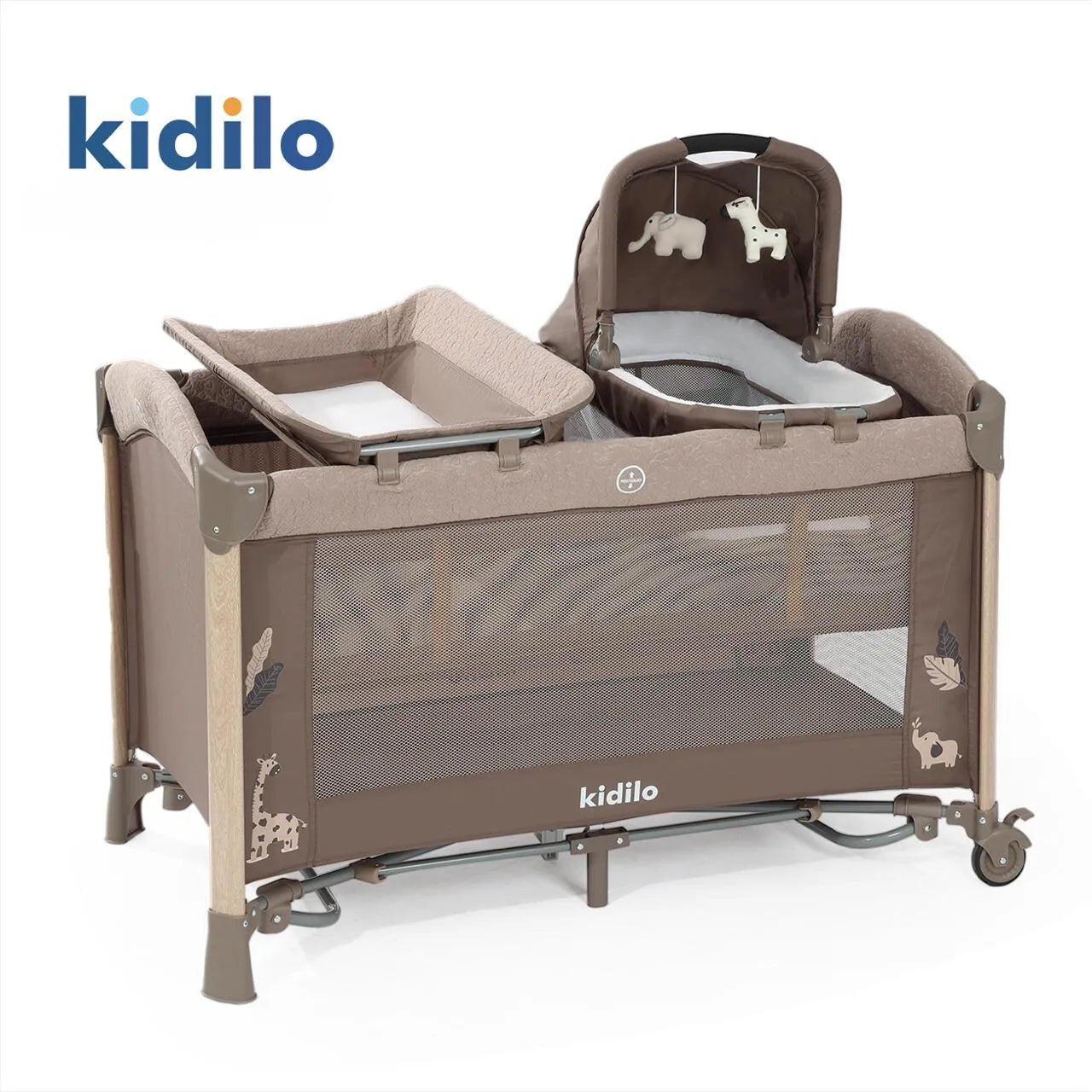 Lit Cododo Multifonction avec Couffin deluxe Noir – Kidilo - Image produit officielle Kidilo Maroc pour bébé
