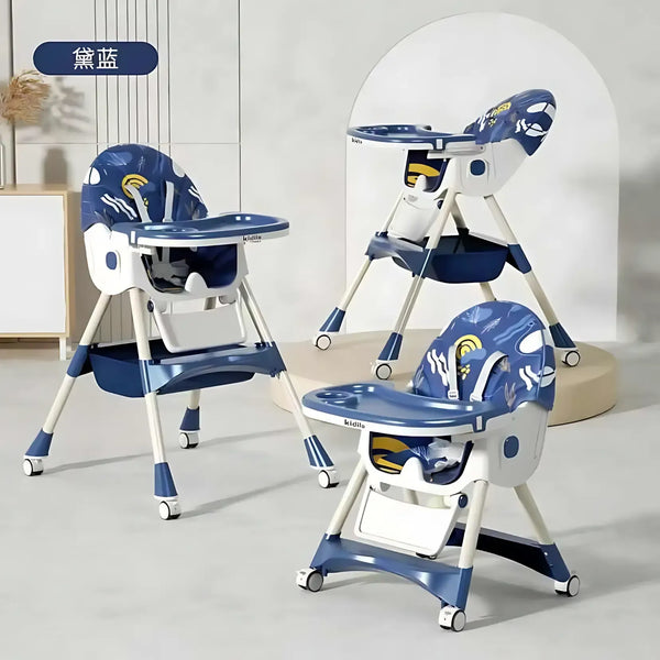 Chaise haute transat bébé avec balancelle et roulette évolutive 8131 - Kidilo