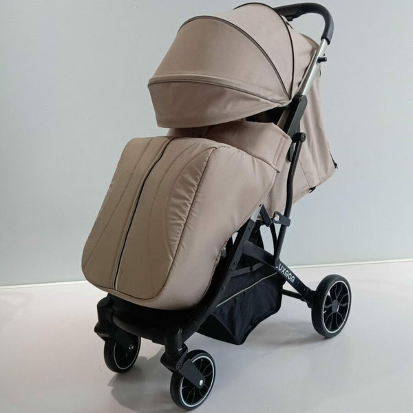 Poussette valise deluxe alluminium K20 Beige  - Kidilo - Produit bébé Kidilo disponible sur kidilo.ma, site officiel au Maroc