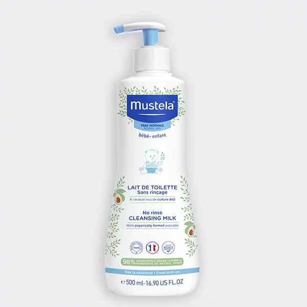 Mustela : Lait de toilette sans rinçage 500Ml