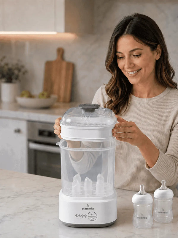 Stérilisateur Sécheur 2-en-1 Mammia EasySteam – Vapeur + Séchage Automatique, Grande Capacité