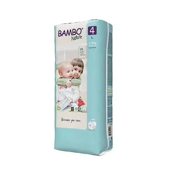 Couches bébé - Bambo Nature taille 4 de 7-14kg 48unités - Produit bébé Kidilo disponible sur kidilo.ma, site officiel au Maroc