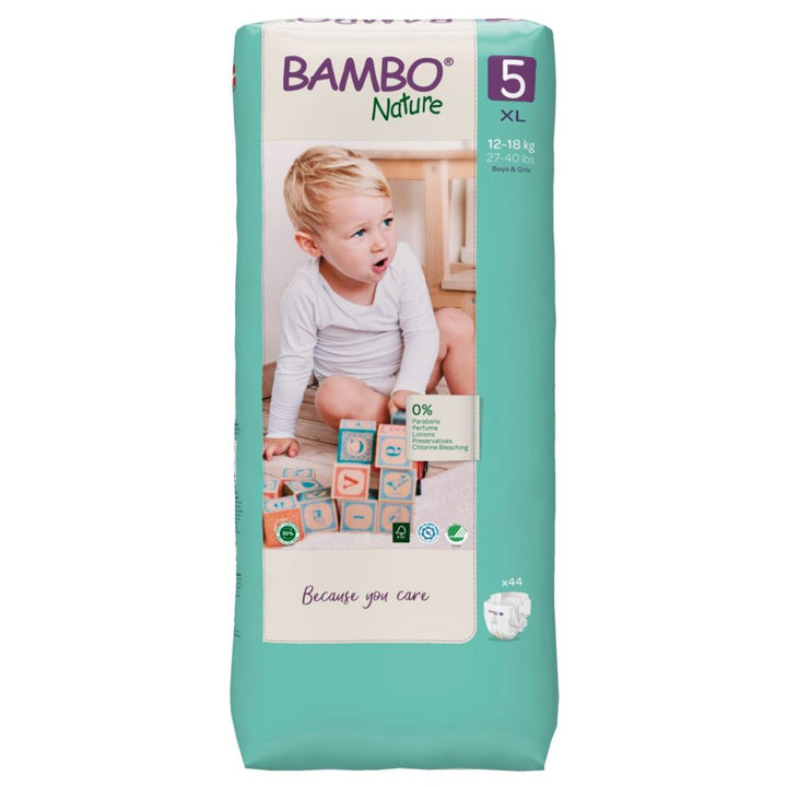 Couches bébé - Bambo Nature taille 5/ 12-18kg 44unités - Produit bébé Kidilo disponible sur kidilo.ma, site officiel au Maroc