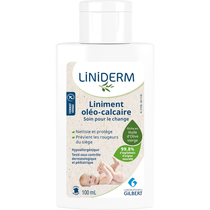 Liniderm liniment oléo-calcaire 100 ml – Gilbert - Produit bébé Kidilo disponible sur kidilo.ma, site officiel au Maroc