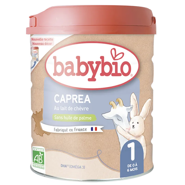 Babybio Capréa 1 Lait de chèvre Bio nourrissons 800g - Produit bébé Kidilo disponible sur kidilo.ma, site officiel au Maroc