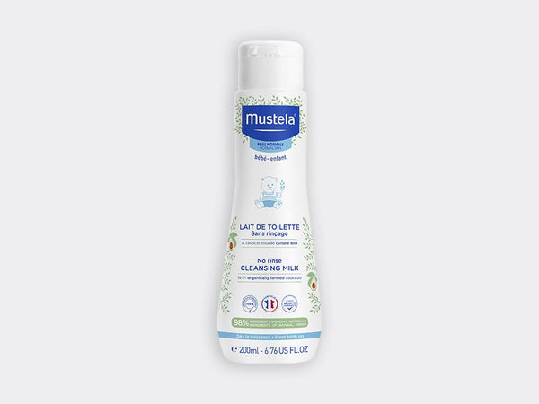 Mustela : lait de toilette 200 ml - Peau normale