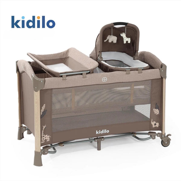 Lit Cododo Multifonction avec Couffin deluxe Noir – Kidilo - Produit bébé Kidilo disponible sur kidilo.ma, site officiel au Maroc