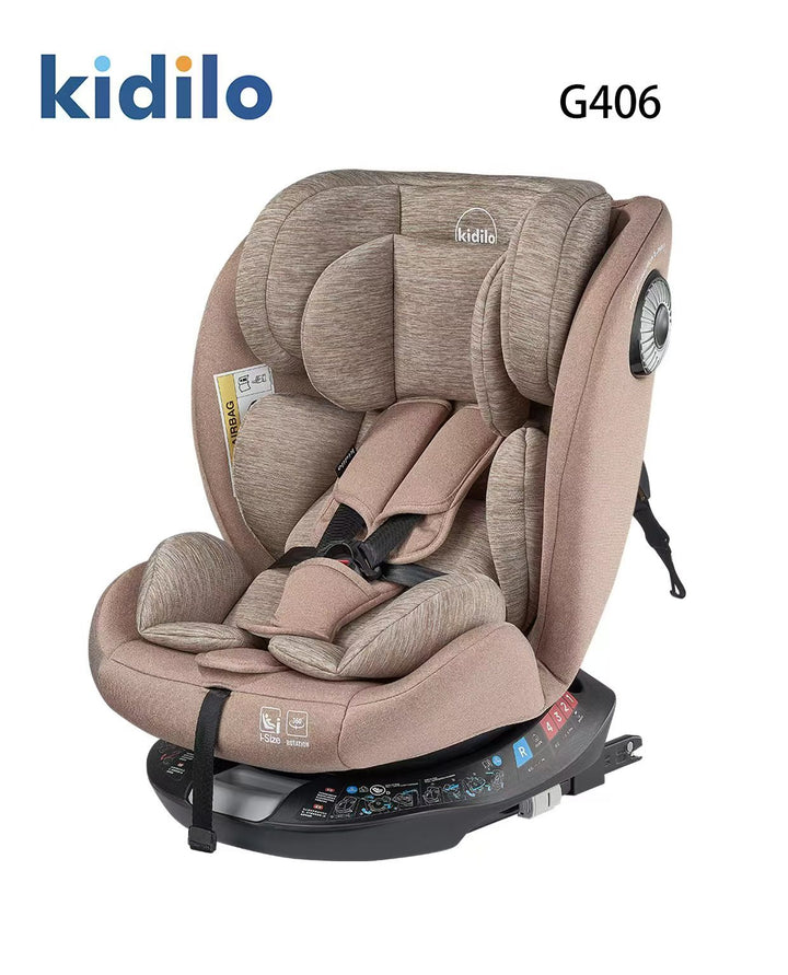 Siège Auto Pivotant isofix isize KIDILO G406pro – Groupe 0+/1/2/3 (0-36 kg) - Produit bébé Kidilo disponible sur kidilo.ma, site officiel au Maroc