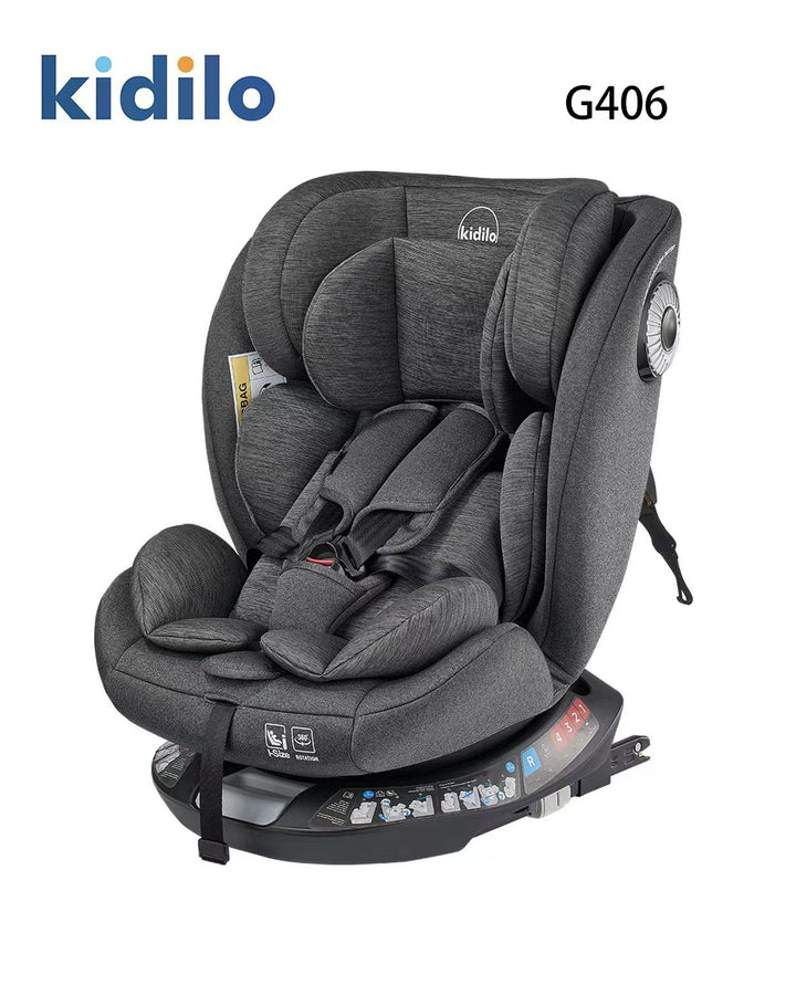 Siège Auto Pivotant isofix isize KIDILO G406pro – Groupe 0+/1/2/3 (0-36 kg) - Produit bébé Kidilo disponible sur kidilo.ma, site officiel au Maroc
