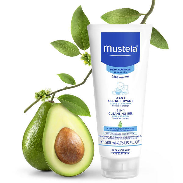Mustela : Gel nettoyant 2en1 cheveux et corps 200ml