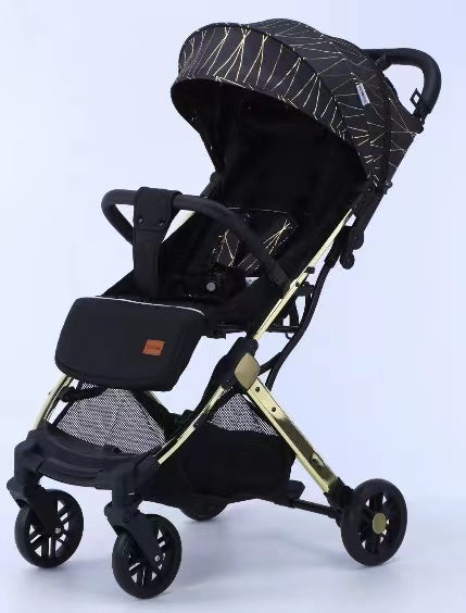 Poussette pliable avion valise Luxury Gold K8 - Kidilo - Produit bébé Kidilo disponible sur kidilo.ma, site officiel au Maroc